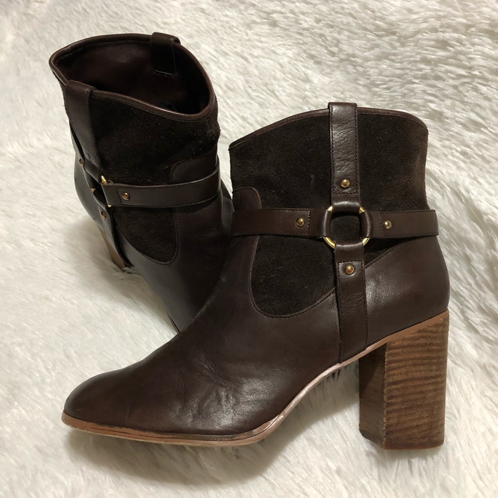 LAUREN Ralph Lauren Leather Booties.